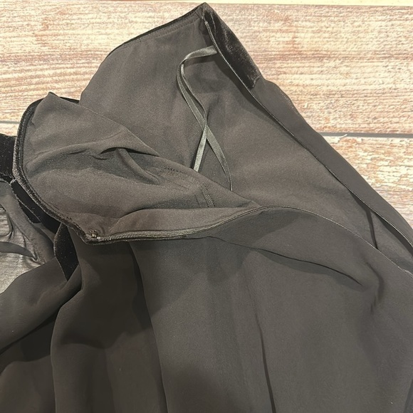 Lauren Ralph Lauren Sz 12 Mixed Media One-Shoulder Asymmetrical Midi Dress • NWT - Picture 11 of 16